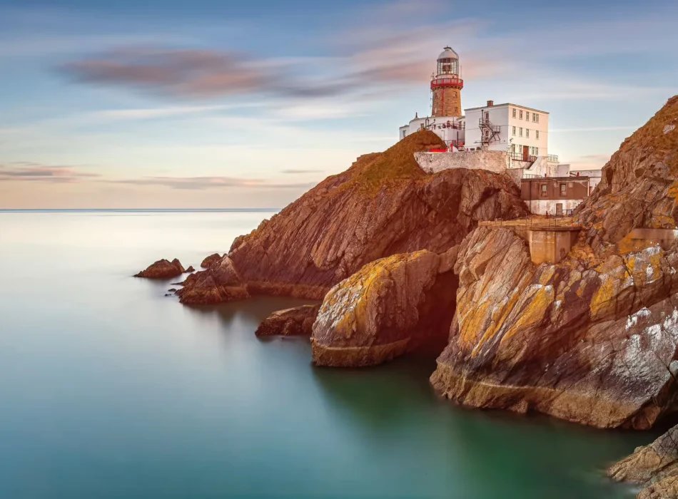 The Baily Lighthouse on the cliffs of Howth Head