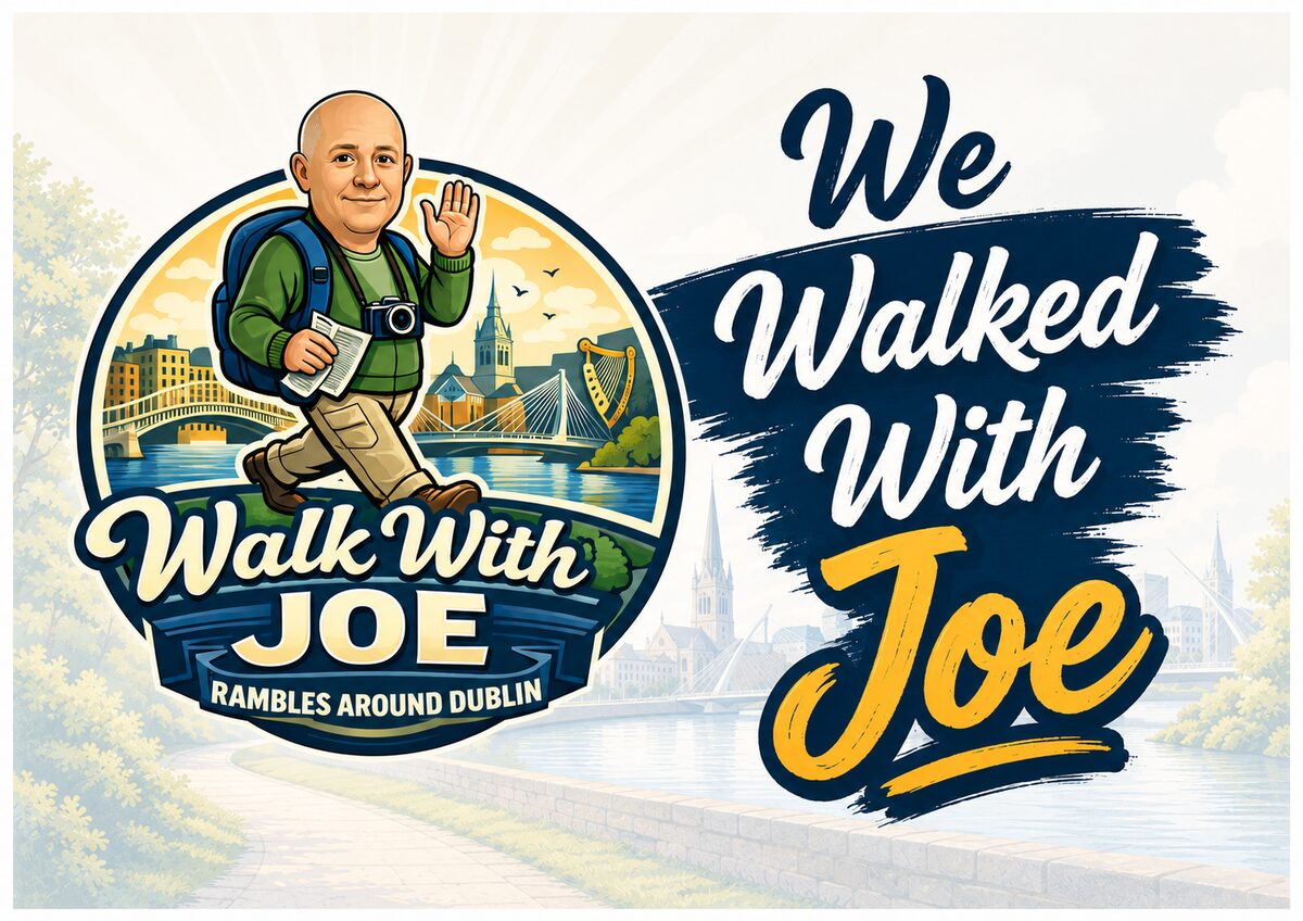 We Walked With Joe sign